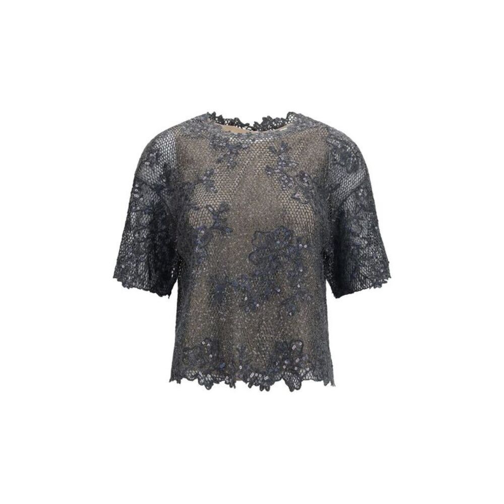 Brunello Cucinelli Gray Mohair Women's Blouse